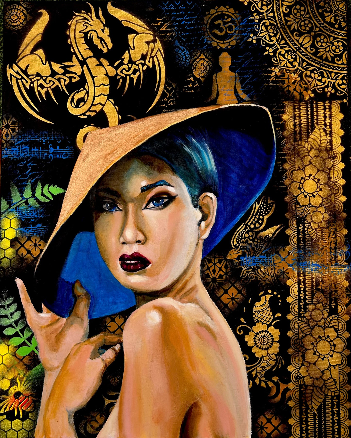 Blue Eyes - Oil and Acrylic on canvas - 24 x 30" (Currently on loan to Barnsley Civic)